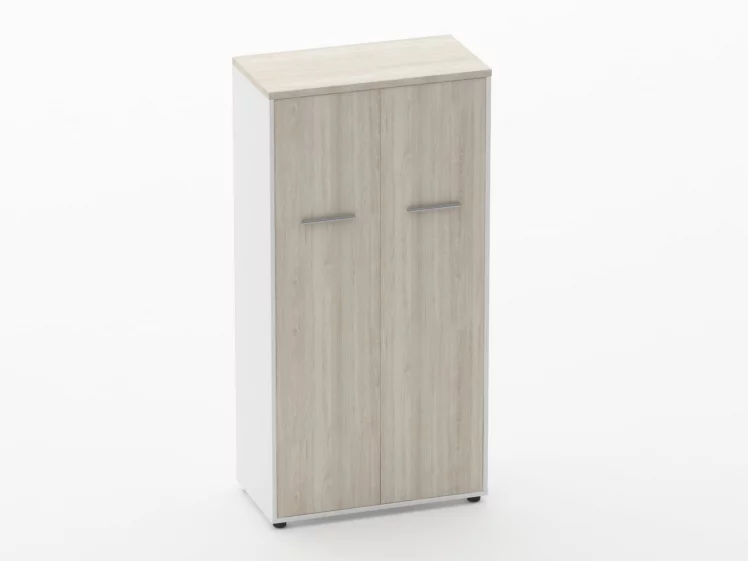 Шкаф 3 широкий закрытый, 2 двери Deka 10.16.141 Дуб Сантана светлый/Белый_0