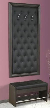 Тумба для обуви Визит-1 ЛДСП+ иск.кожа  terra 118 - Венге_1