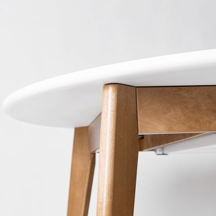 Стол обеденный Орион Plus 100x100 Морилка Орех Морилка Дуб натуральный_2