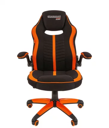 Кресло геймерское CHAIRMAN GAME 19 Оранжевый-черный_1