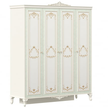 Шкаф четырехстворчатый Луиза ЛД 665.112.000 Алебастр_0