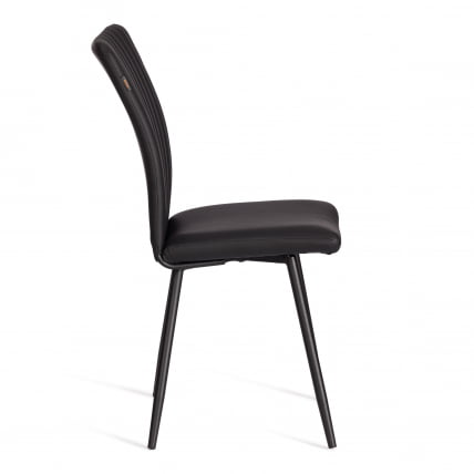 Стул обеденный Monte Carlo TREND, экокожа, черная, 49х51х93 см_1