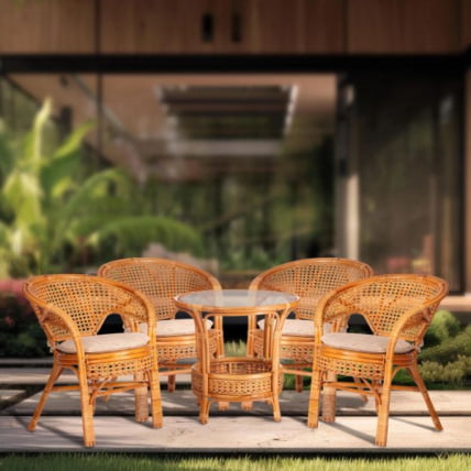 Кресло PELANGI 02/15 B /с подушкой/ Мед_3