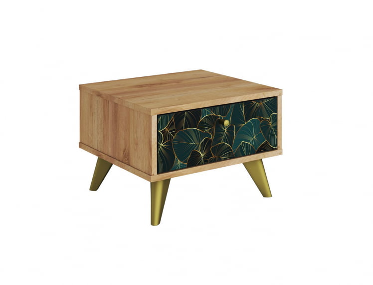 Тумба прикроватная Фьюжн ТМ-004 дуб крафт золотой/TROPICAL_0