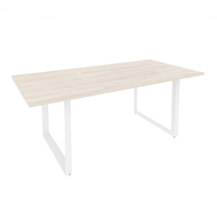 Стол переговорный на О-образном м/к ONIX O.MO-PRG-19 Денвер Светлый/Белый_0