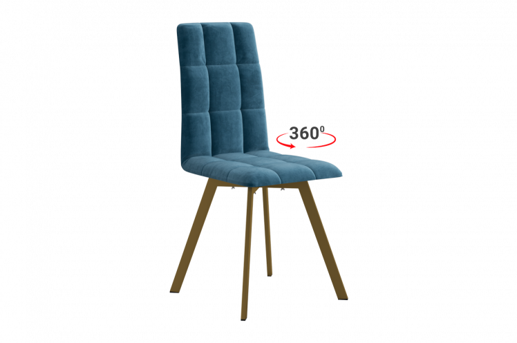Стул Турин 2 Т2П (индиго (велюр)/золото)_0