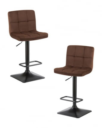 Стул барный DOBRIN DOMINIC (шоколадный велюр (MJ9-111)) 2 шт_0