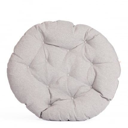 Кресло CLOUDE рогожка/металл, 97х98х90-96см, серо-бежевый, 3M 16/2_6