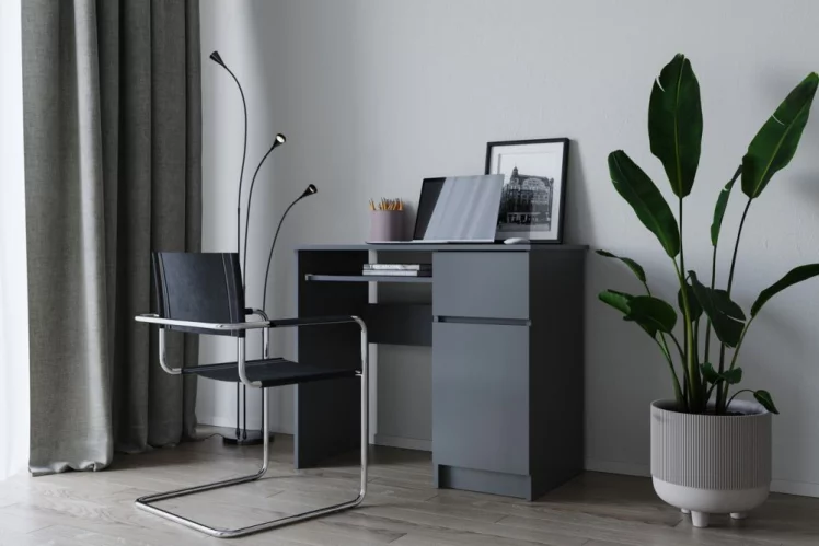 Стол компьютерный МОРИ МС-1 правый Графит_0