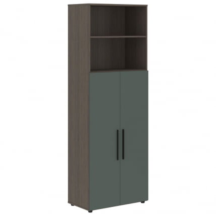 Шкаф с глухими средними дверьми VELION VHCS 80.6 Нефрит Дуб Сильвер_0