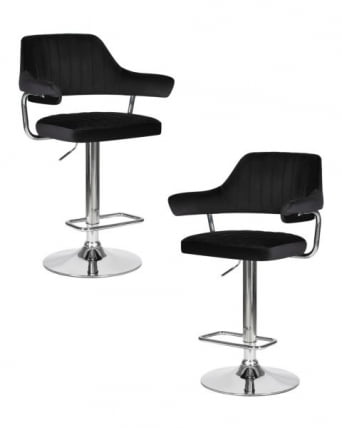 Стул барный DOBRIN CHARLY (черный велюр (MJ9-101)) 2 шт_0