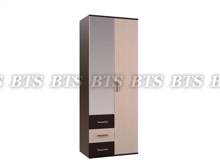 Шкаф двухдверный Белла Венге Дуб Атланта_0