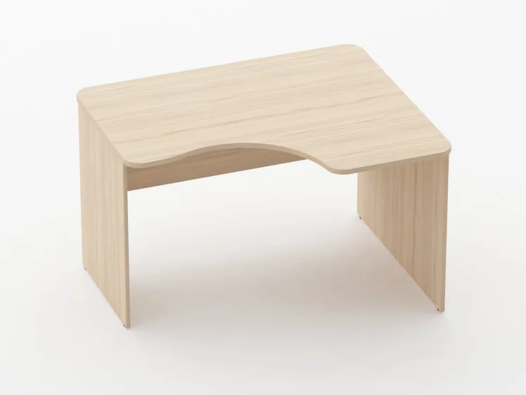 Стол угловой Glassy 1.14.12Пр Дуб молочный_0