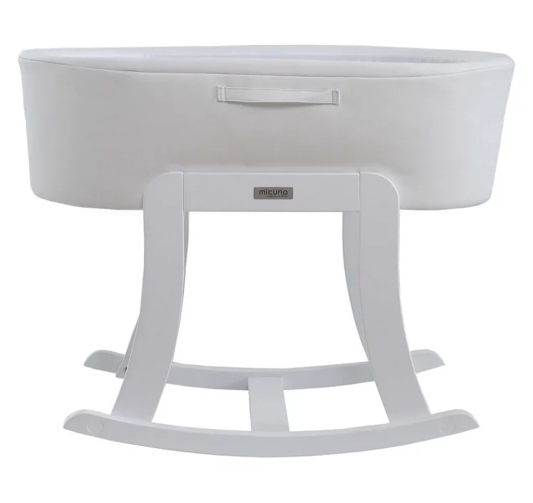 Колыбель-качалка Micuna Nacelle МО-1782 Whte/White Beige-эко-кожа White_0