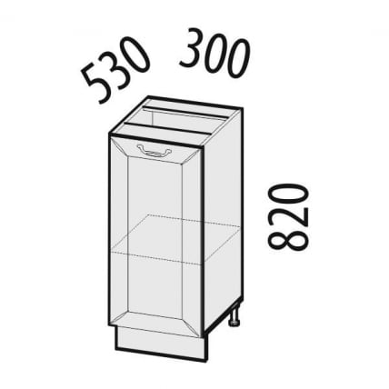 Стол кухонный (лев/прав) Оливия 71.55_1