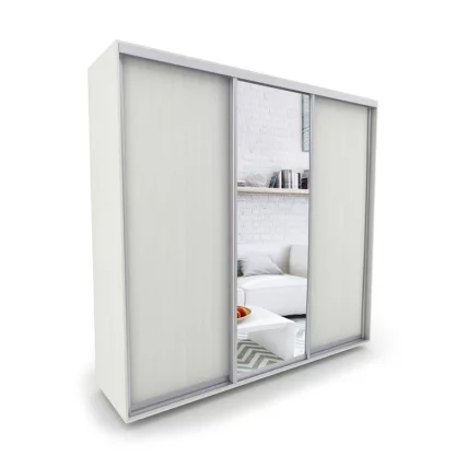 Шкаф-купе 3-х дверный Акцент-Сим ДЗ 2100х600 Выбеленное дерево_0