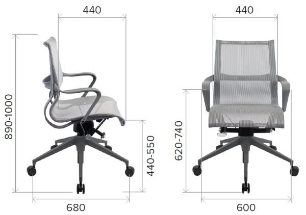 Премиум кресло Everprof Chicago Grey Сетка Зеленый_6