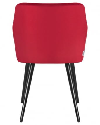 Стул обеденный ДОБРИН РОБЕРТ (черные матовые ножки, велюр В108-37 Бордовый) 2 шт / DOBRIN ROBERT V108-37_5