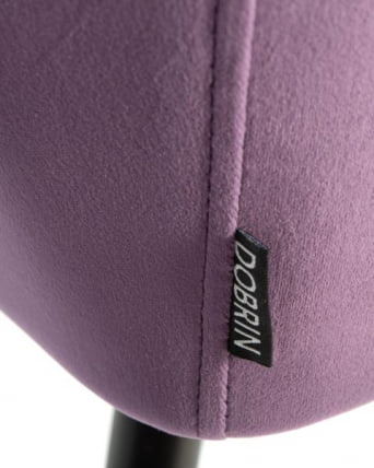 Стул обеденный ДОБРИН РОБЕРТ (черные матовые ножки, велюр В108-45 Темно-фиолетовый) 2 шт / DOBRIN ROBERT V108-45_9