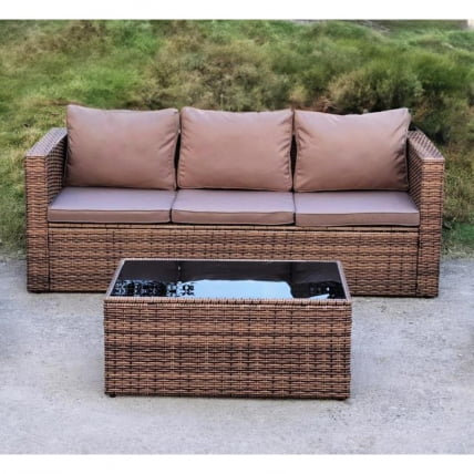 Комплект плетеной мебели АФМ-302АЛ Бровн / AFM-302AL Brown_1