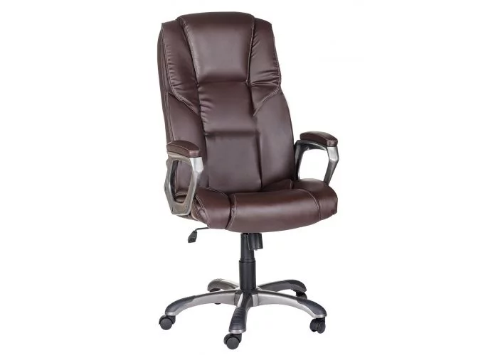 Кресло Одиссей ULTRA ЛЮКС кож. зам. Коричневый_0