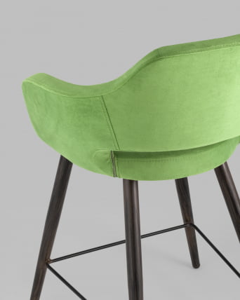 Стул полубарный Саймон ПЛ велюр Травяной_6