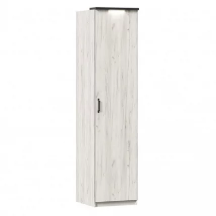 Шкаф одностворчатый Техно ЛД 678.151.000.010 Дуб Крафт белый_0