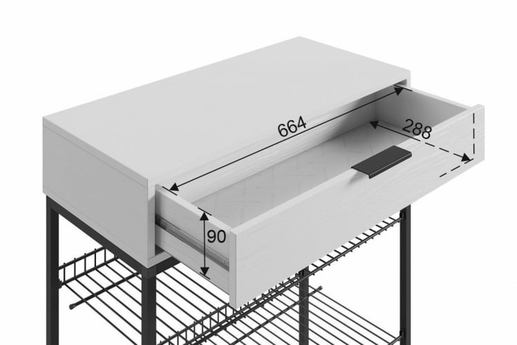 Обувница Краш LMN-13 черный муар/белое дерево_16