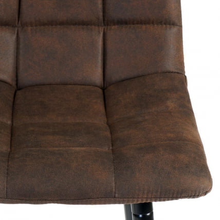 Стул барный SPICE (mod.8078) металл,ткань наппа, 51 x 42 x 104 см, темно-коричневый/черный, PK-03_3