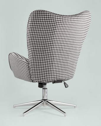 Кресло регулируемое Филадельфия Черно-белое_3