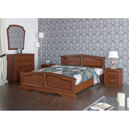 Кровать из массива Елена 200х160 Орех_1