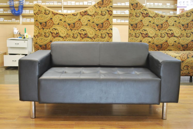 Диван двойной БруноNZ кожа Черный_1