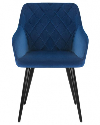Стул обеденный ДОБРИН РОБЕРТ (черные матовые ножки, велюр В108-67 Темно-синий) 2 шт / DOBRIN ROBERT V108-67_6