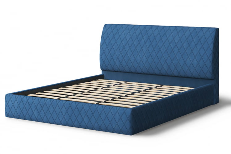 Кровать Хилтон, 2000 x 1200 мм, синий_1