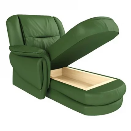 Оттоманка с правым подлокотником Вавилон 5В Миртовая (экокожа)_0