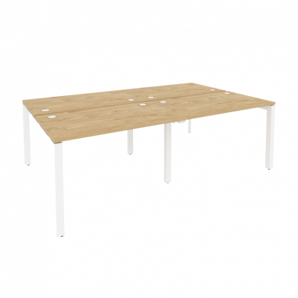 Рабочая станция на П-образном м/к ONIX O.MP-D.RS-4.2.7 Тиквуд Светлый/Белый_0