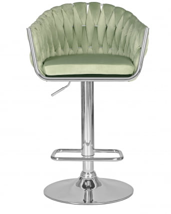 Стул барный DOBRIN MARCEL Пудрово-мятный велюр MJ9-87_5