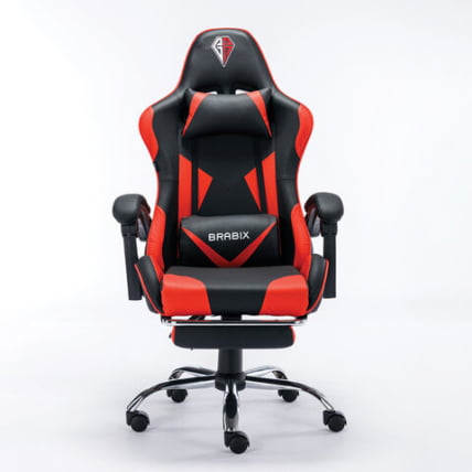 Кресло компьютерное BRABIX Dexter GM-135 подножка Красное_4