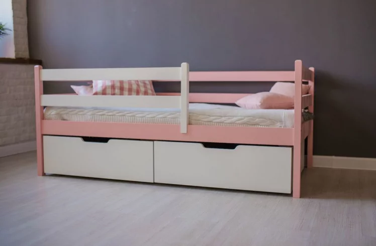 Кровать детская RooRoom VK-11р Розовая_5