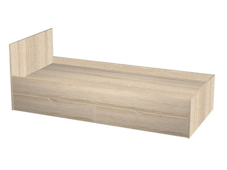 Кровать с выдвижными ящиками КР900Г Дуб сонома_0