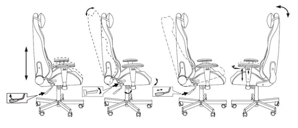 Геймерское кресло KNIGHT EXPLORE B_18