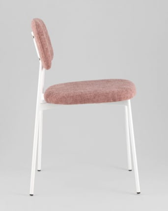Стул Чао розовый белые ножки / Chao_4