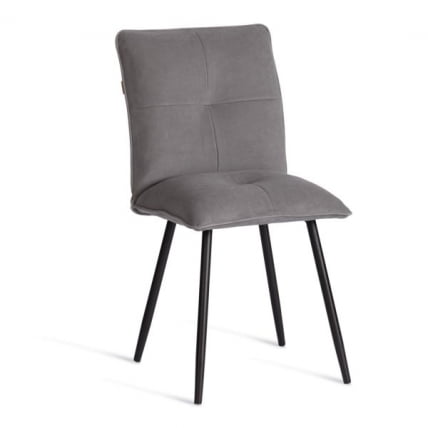 Стул обеденный Sweet велюр, серый/черный, 29, 46х55х88_0