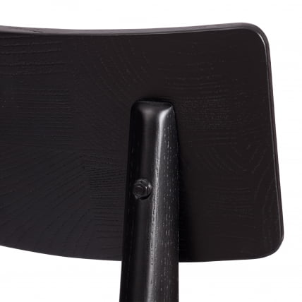 Стул ТХОР дерево вяз/ткань лен, черный/черный лен, 50х48х81,5 см / THOR_9