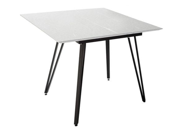 Стол Диего 960*960 мрамор Бианко со скосом_0