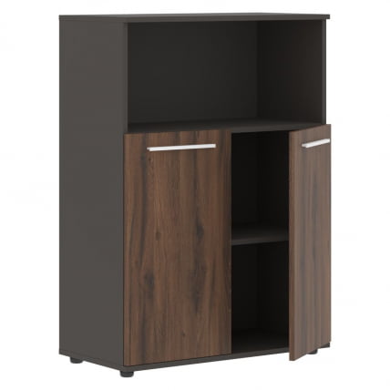 Шкаф с глухими малыми дверьми EDIS EMCS 85.3 Дуб Денвер темный Белый Мокко_1