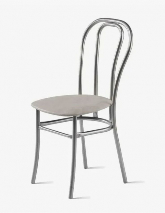 Стул Венский 400х490 мм Светло-серый/Алюминий_0