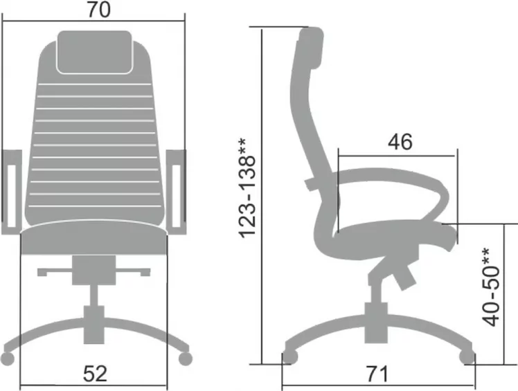 Кресло руководителя Samurai K-1.04 Черный_4