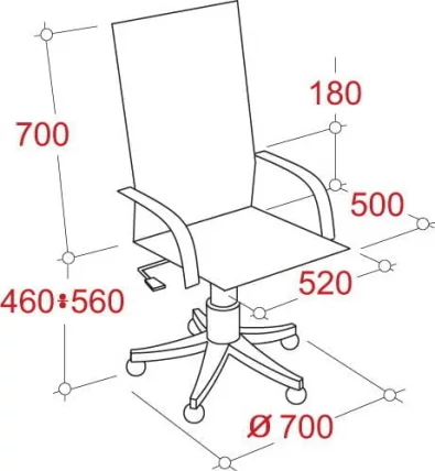 Кресло руководителя EChair CS-608Е 180436 Черное_3