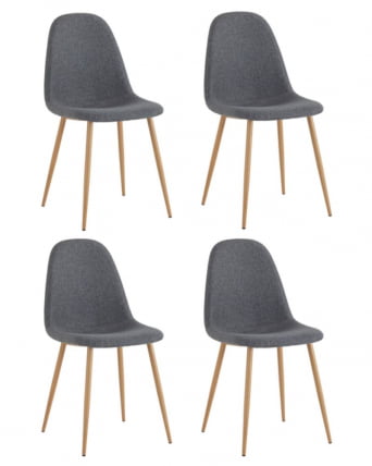 Комплект из четырех стульев Валенсия СН темно-серый 4 шт / SN_0